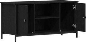 vidaXL Ντουλάπι TV Μαύρη δρυς 100 x 40 x 50 cm Επεξεργασμένο ξύλο