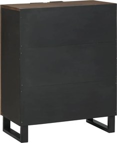 vidaXL Πλαϊνό γραφείο Καρυδιά 60 x 33 x 75 cm Στερεό ξύλο μάνγκο