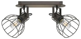 Φωτιστικό Οροφής Spot Sambatello 98135 Brown Eglo Metal,Wood