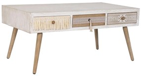 Τραπεζάκι Καφέ DKD Home Decor Έλατο βαμβάκι (110 x 60 x 50 cm)