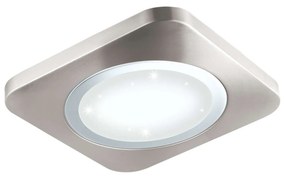 Πλαφονιέρα Led 97663 Silver Puyo-S Eglo Metal, Plastic