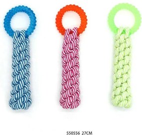 Παιχνίδι σκύλου σχοινί με μασητικό - 33cm - 12pcs - 550552