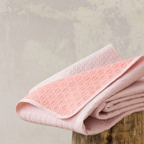 Κουβερλί Fiorire - Shell Salmon-Peach Nima Queen Size 220x240cm 100% Cotton