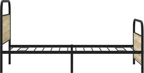 vidaXL Πλαίσιο Κρεβατιού Χωρ. Στρώμα Sonoma Δρυς 90x190 εκ Επεξ. Ξύλο