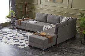 Corner Sofa-Bed Fly Corner Sofa Bed Right- Brown Brown