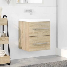 vidaXL Ντουλάπι νιπτήρα με συρτάρι Δρύς Sonoma 38,5 x 41 x 48 εκ