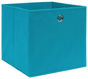 Κουτιά Αποθήκευσης 4 τεμ. Γαλάζια 32 x 32 x 32 εκ. Υφασμάτινα - Μπλε