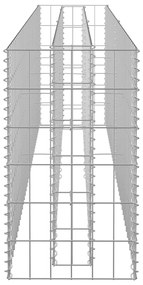 vidaXL Συρματοκιβώτιο-Γλάστρα Υπερυψωμένη 180x30x60 εκ. Γαλβ. Χάλυβας