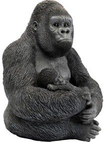 Επιτραπέζιο Διακοσμητικό Cuddle Gorilla Family Μαύρο 33x31x40 εκ. (PL) - Γκρι