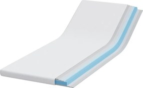 vidaXL Στρώμα επικάλυψης Λευκό 80 x 200 cm Ζακάρ ύφασμα