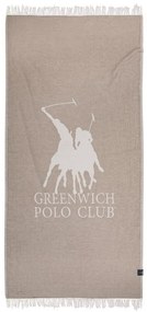 Πετσέτα Θαλάσσης 3904 85x170 Spaghi-Ivory Greenwich Polo Club Θαλάσσης 85x170cm Μουσελίνα