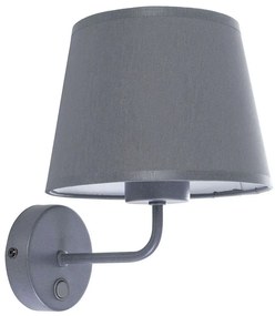 Φωτιστικό Τοίχου - Απλίκα Maja 1880 23x25cm 1xΕ27 15W Grey TK Lighting