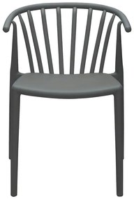 Καρέκλα - Πολυθρόνα Zelma pp σε ανθρακί απόχρωση 55x53x73 εκ. 55x53x73 εκ.