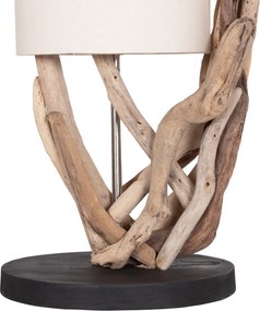 ΕΠΙΤΡΑΠΕΖΙΟ ΦΩΤΙΣΤΙΚΟ BRAMBLE HM4873 DRIFTWOOD &amp; ΛΕΥΚΟ ΚΑΠΕΛΟ Φ28x65Υεκ.