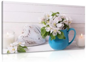 Εικόνα λουλουδιών σε ένα βάζο - 90x60