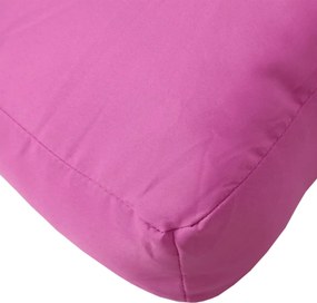 vidaXL Μαξιλάρι Παλέτας Ροζ 50 x 50 x 12 εκ. Υφασμάτινο
