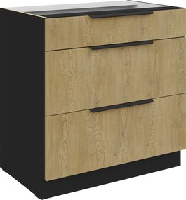 Επιδαπέδιο ντουλάπι Monar 80 D 3S BB