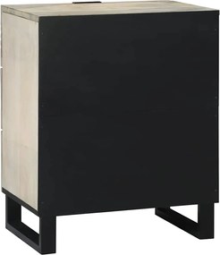 vidaXL Κομοδίνο Λευκό 50 x 33 x 62 εκ. Επεξεργασμένο Ξύλο