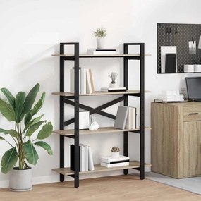 vidaXL Ράφι Βιβλίων Δρύς Sonoma 100 x 33,5 x 140 εκ Επεξεργασμένο ξύλο
