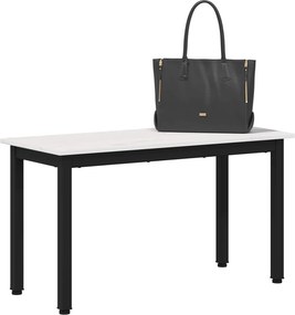 vidaXL παγκάκι Λευκό 80 x 35 x 45 cm Στερεά ξυλεία πεύκου