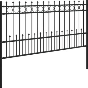 vidaXL Φράχτης Σπάικ Ρινγκ Μαύρο 200 x 150 cm