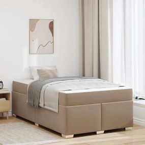 vidaXL Σκελετός Κρεβατιού Καπουτσίνο 120 x 190 cm Τεχνητό δέρμα
