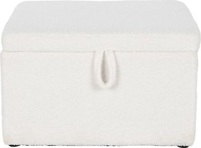 Σκαμπό Home ESPRIT Λευκό πολυεστέρας Ξύλο MDF 60 x 60 x 36 cm