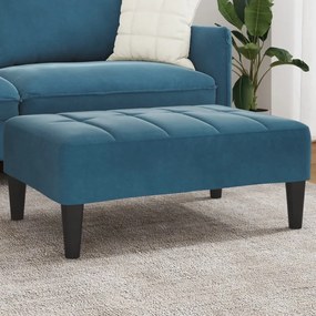 vidaXL Υποπόδιο Μπλε 77x55x31 εκ. Βελούδινο