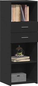 vidaXL Ντουλάπι Μαύρο 45x42,5x124 εκ. από Επεξεργασμένο Ξύλο