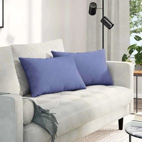 vidaXL Μαξιλάρι Καναπέ 2 pcs Μπλε τζην 60 x 40 cm ύφασμα