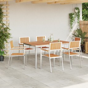 vidaXL Σετ κήπου vitaXL 7 τεμαχίων Συμπαγές Ξύλο Teak