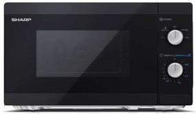 Φούρνος Μικροκυμάτων Sharp YC-MS01E-B Με Χωρητικότητα 20L Και Ισχύ 800W