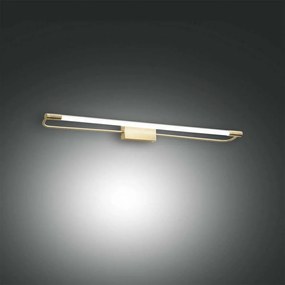 Φωτιστικό Τοίχου Led Rapallo 3552-26-119 Satined Brass Fabas Luce Μέταλλο, Μεθακρυλικό