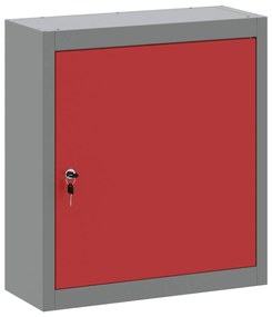 vidaXL Ντουλάπι Εργαλείων Τοίχου Κόκκινο 50x20x55 εκ. Ατσάλι