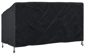 vidaXL Κάλυμμα Παγκάκι Κήπου Μαύρο 175 x 85 x 65 / 94 εκ Ύφασμα 210D