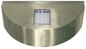 Απλίκα Φωτιστικό Τοίχου LED 3.3W Ημικύκλιο Διπλής Κατεύθυνσης ΙΡ54 Θερμό Φως 22x9 Lumen-9-70056700-Ορείχαλκος 9-70056700