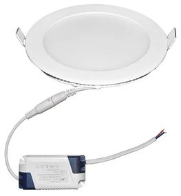 Adeleq Led Φωτιστικό Ψευδοροφής Αλουμινίου Στρογγυλό 12W 4000K 120ο Λευκό 21-012101