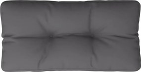 vidaXL Μαξιλάρι Παλέτας Ανθρακί 80 x 40 x 12 εκ. Υφασμάτινο