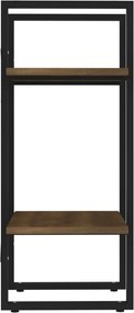 vidaXL Βιβλιοθήκη με 2 Ράφια Καφέ Δρυς 40x30x70 εκ. Επεξεργ. Ξύλο