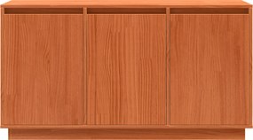 vidaXL Πλαϊνό γραφείο Καφέ δρυς 111 x 34 x 60 εκ Στερεά ξυλεία πεύκου