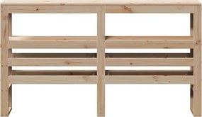 vidaXL Κεφαλάρι με Ράφια 160 εκ. από Μασίφ Ξύλο Πεύκου
