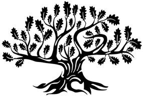 Διακοσμητικό Τοίχου Monumental Tree 891TNL2267 70x46cm Black Wallity Μέταλλο