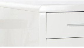 Γραφείο DKD Home Decor Λευκό Ασημί Μέταλλο Ξύλο MDF 120 x 55 x 76 cm