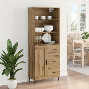 vidaXL Highboard 2 pcs Artisan Oak 69,5 x 32,5 x 180 εκ