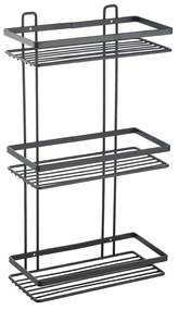 Εταζέρα 3Όροφη Μεταλλική Μαύρη Elegant Estia 25,1x12,5x46εκ. 02-8710