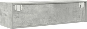 vidaXL Ντουλάπι TV 100 x 31 x 25,5 εκ. Γκρι σκυροδέματος