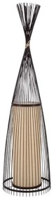 Επιδαπέδιο Φωτιστικό Μπαμπού Azores H150 Φ40 Globostar-1756-Καφέ 01756