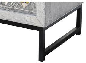Συρταριέρα DKD Home Decor Κεραμικά Γκρι Λευκό Ξύλο από Μάνγκο (80 x 38 x 80 cm)