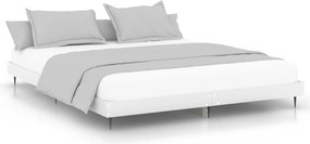 vidaXL Πλαίσιο Κρεβατιού Λευκό 140 x 200 εκ. Επεξεργ. Ξύλο