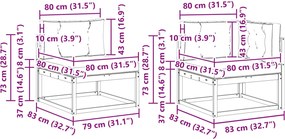 vidaXL Σειρά Καναπέ Εξωτερικού 6 pcs Άσπρο και Ανθρακί Πολυεστέρας